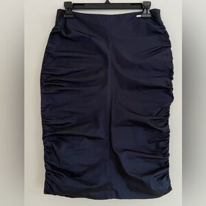 Sophisticated Midnight Blue Pencil Skirt